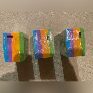 New - colorful post it notes 3 packages